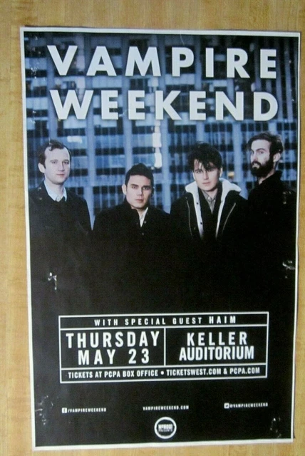 Vampire Weekend 2013 Original Concert Show Flyer Poster