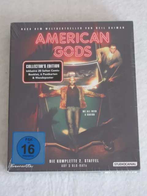 American Gods - Komplette 2. Staffel - 3 Blu-ray Discs - OVP!