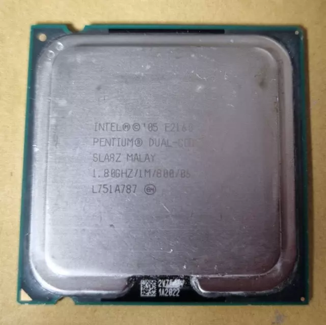 Intel E2160 Pentium Dual Core 1.80Ghz 1M cache 800Mhz FSB SLA8Z