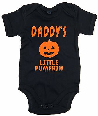 Cute Halloween Babygrow Daddys Little Pumpkin Baby Grow Outfit Costume Boy Girl