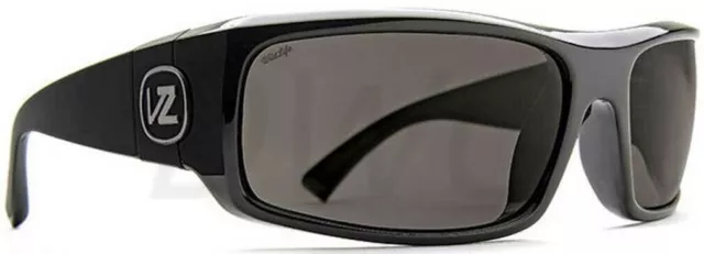 Von Zipper Kickstand Gloss Black / Wildlife Vintage Grey Polar Mens Sunglasses