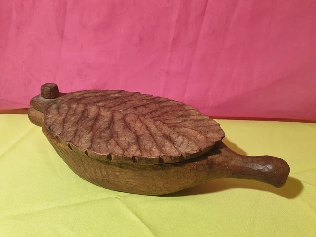 Enseigne Publicitaire Vintage En Bois Sculpté – Canoë Indien Mason Hildreth – Art Populaire Rustique