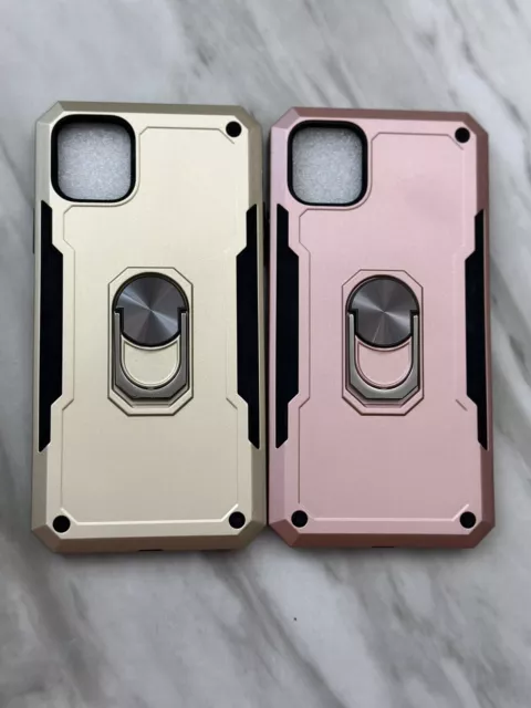 Shockproof case w/ Metal Kickstand Magnetic for iPhone 11 Pro Max GOLD