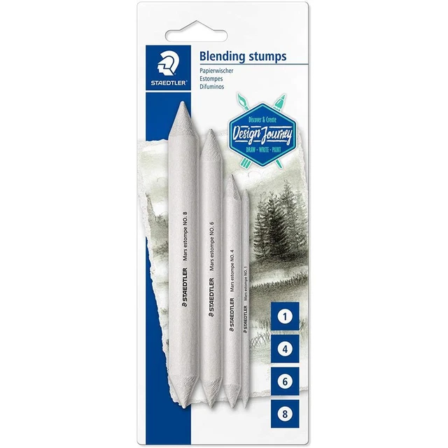 Staedtler Blending 4 Papierwischer für verwischbare Zeichenmaterialien spitzbar