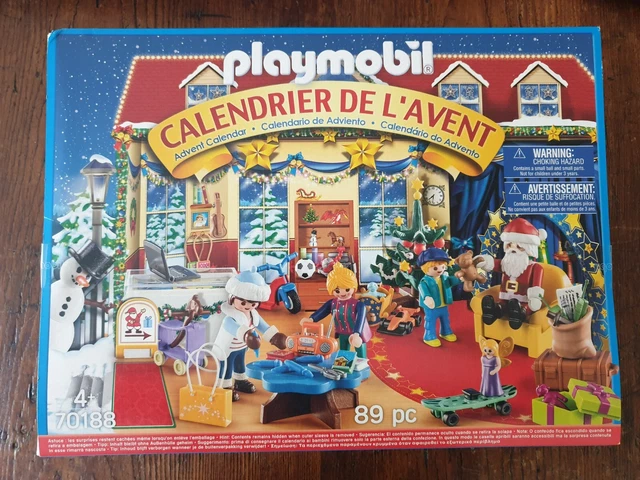 Playmobil Calendrier De L'avant 3978 - Cuisine Du Père Noël Avec Renne Et Traîneau Vintage