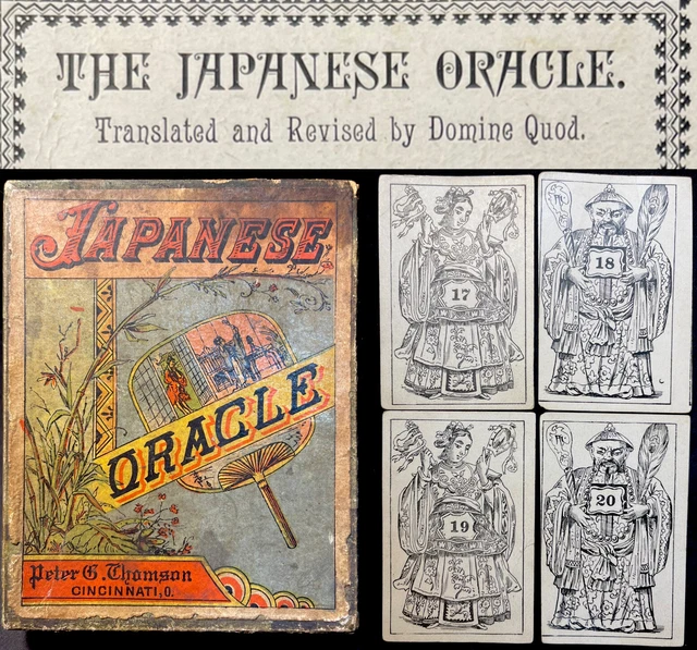 C1882 JAPANESE FORTUNE Telling Oracle Ohio Playing Cards Soothsayer