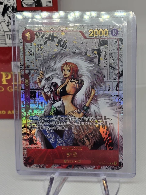 ONE PIECE CARD Game TCG Nami Manga Rare Alt Art JP Japonais EUR 39 99