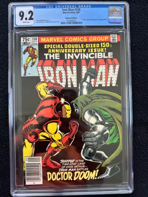 The Invincible Iron Man #150- WHT PGS CGC 9.2