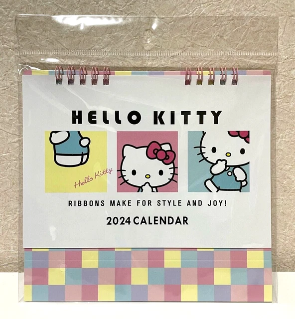 SANRIO HELLO KITTY Desk Calendar 2024 from Japan 6.50 PicClick