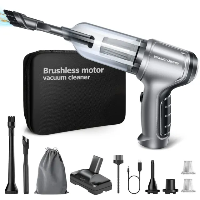 ekbas Car Vacuum 15000PA 3 in 1 Brushless Motor Handheld Vacuum Cordless Rech...