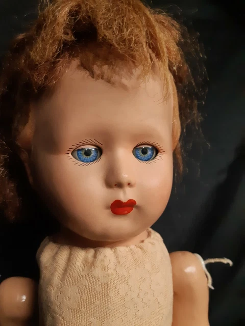 Ancienne poupée yeux dormeurs celluloïd tissu no Jumeau sfbj Steiff Gégé Raynal