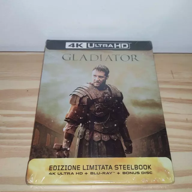 Gladiator 4K STEELBOOK [4K ULTRA HD + Blu-ray] - VF INCLUSE - RARE - NEUF