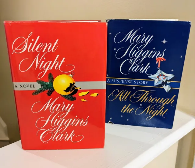 Set Of Books By  Mary Higgins Clark (Hardcover) "Silent Night" and "All Through"