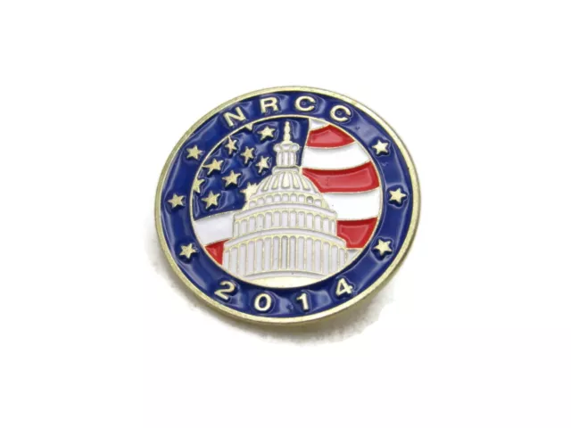 Nrcc 2014 Pin US Capitol Bandiera & Color Oro