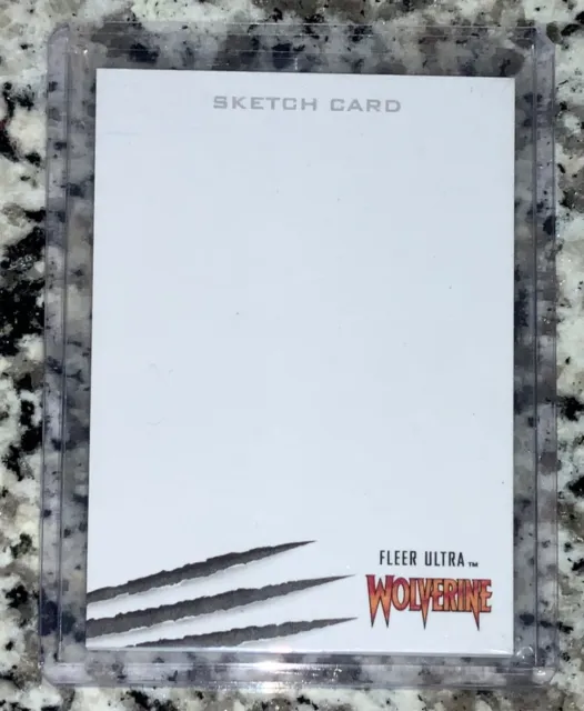 2022 Upper Deck UD Marvel Fleer Ultra Wolverine Blank Sketch Card 1/1 UNRELEASED