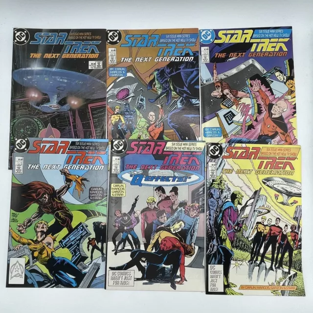 STAR TREK The Next Generation #1-6 MINI SERIES 1988 DC COMICS Captain Picard