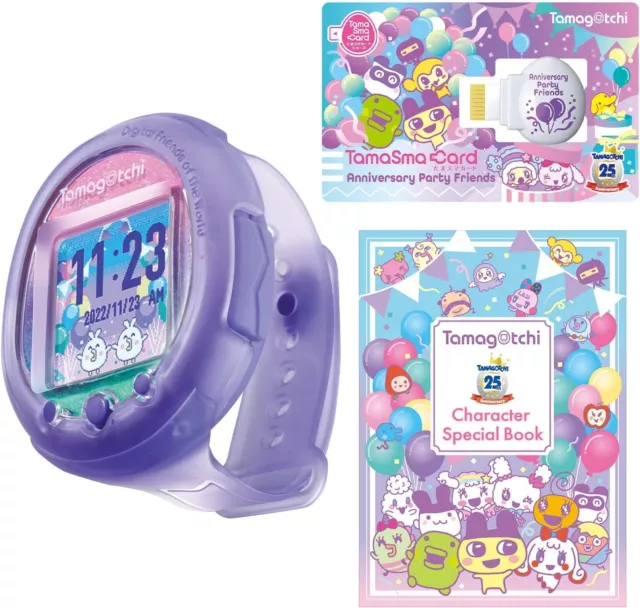 Tamagotchi Smart Montre Anniversaire Fête Set Nouveau Bandai 25th Violet Cadeau