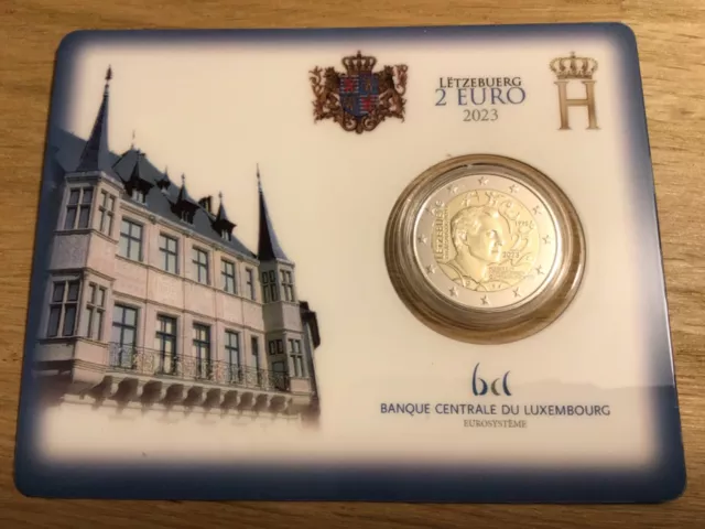 2 euro BU Luxembourg 2023 CIO Comité JO commémorative coincard poinçon corbeau