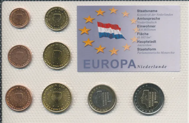 Netherlands / Niederlande - 1+2+5+10+20+50 Cent + 1 + 2 Euro 2006 UNC - KMS Satz