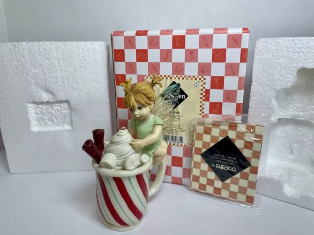 My Little Kitchen Fairies Christmas Enesco Hot Chocolate Fairie 2003 Great Gift