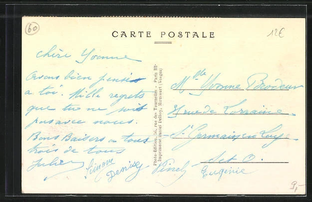 CPA Longueil-Sainte-Marie, Hotel du Grand Ferré, Tabac, Grande-Rue 2
