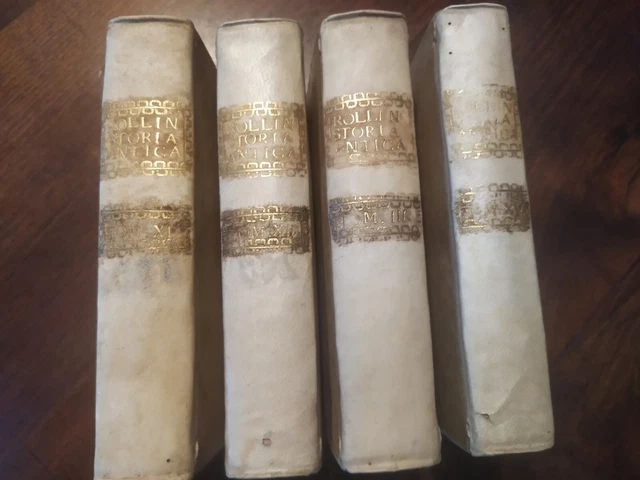 Storia antica ROLLIN degli EGIZI Assiri Cartaginesi Babilonesi 1742 1751 1758