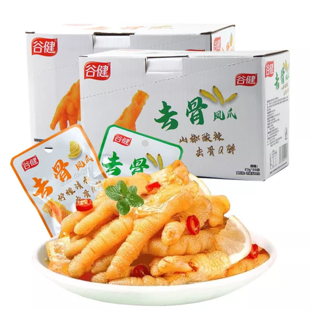 23g*20/ Box Chinese Cuisine Boneless Chicken Feet Spicy Snacks Casual Snacks