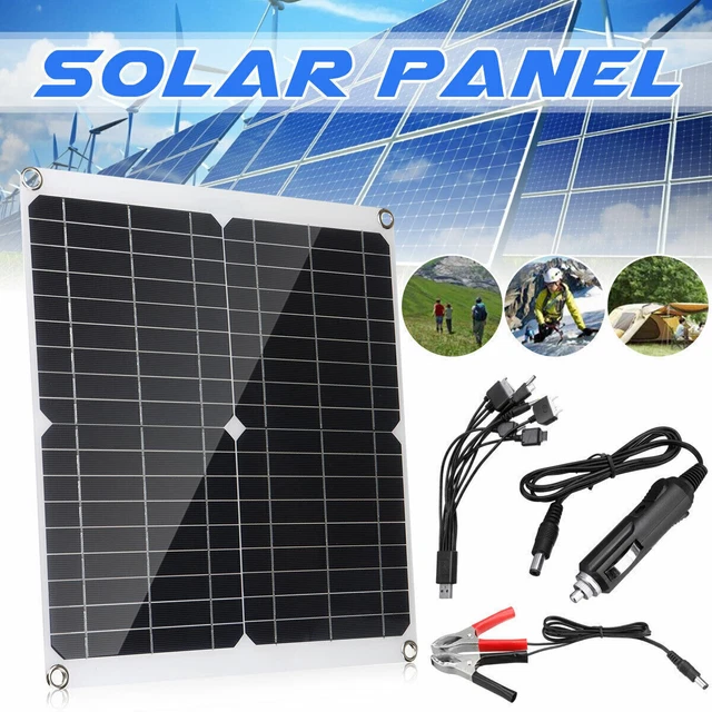 Kit Panneau Solaire 30W Chargeur Batterie 18V Pour Bateau de Caravane