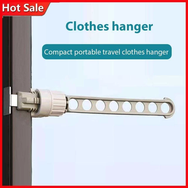 Percha de 8 orificios, soporte de pared, soporte de lavandería ventana, organizador de hogar (gris)