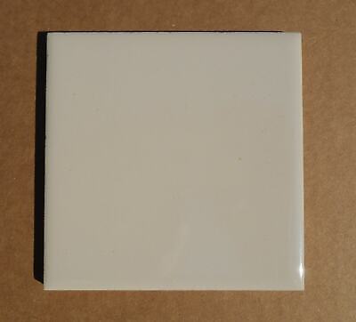 9 Vintage 70s Ceramic Bathroom Tiles 4.25" x 4.25" Romany Spartan Antique White
