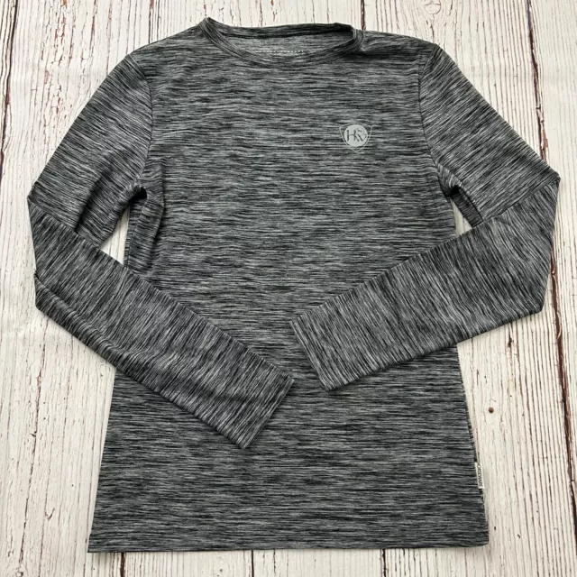 Horseware Ireland Long Sleeve Equestrian Top Women's Large Gray Black