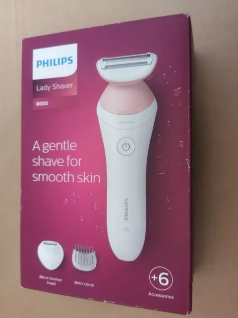 Philips SatinShave BRL146/00 Damenrasierer weiß nass & trocken