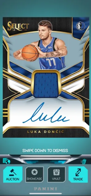 2018 Panini Select Rookie Patch Autograph RARE - LUKA DONCIC RC RPA Digital Card
