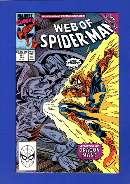 Web Of Spider-Man #61 Nm 9.4 High Grade Copper Age Marvel