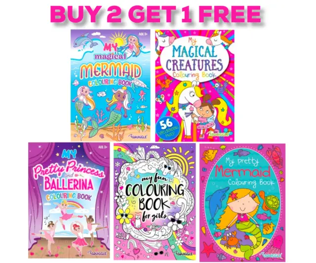 Childrens Colouring Books Book Colouring Books For Girls A4