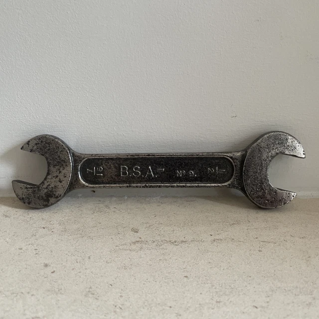 VINTAGE BSA NO 9 SPANNER WRENCH CHROMED £12.00 PicClick UK