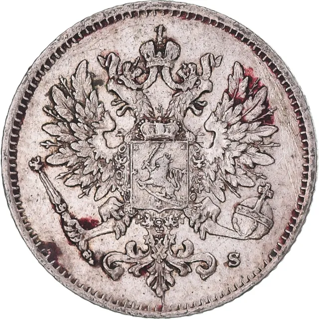[#1174417] Coin, Finland, Nicholas II, 25 Penniä, 1915, Helsinki, AU, Sil, ver