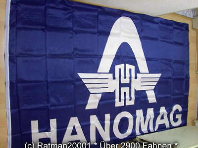 Hanomag Fahne HANOMAG 1,5 x 0,9 m 2 Ösen Flagge Logo Bogen Traktoren Trecker NEU # F350 