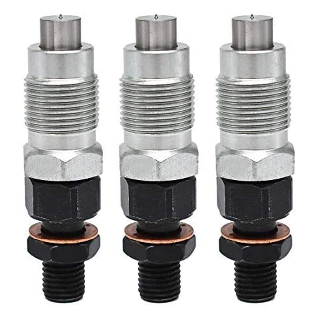 3X Fuel Injectors 19077-53900 For Kubota D1403 D1503 D1703 V1803 V2203 Engine JI