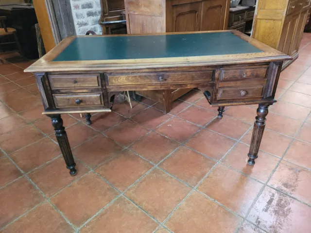 Ancien Bureau Style Louis Philippe En Noyer