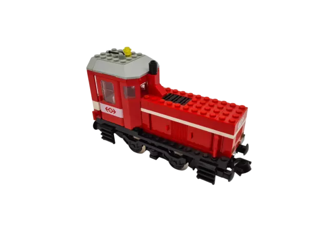 Lego® 9V TRAIN Railway 4563 Locomotive Red Cargo 9V ENGINE