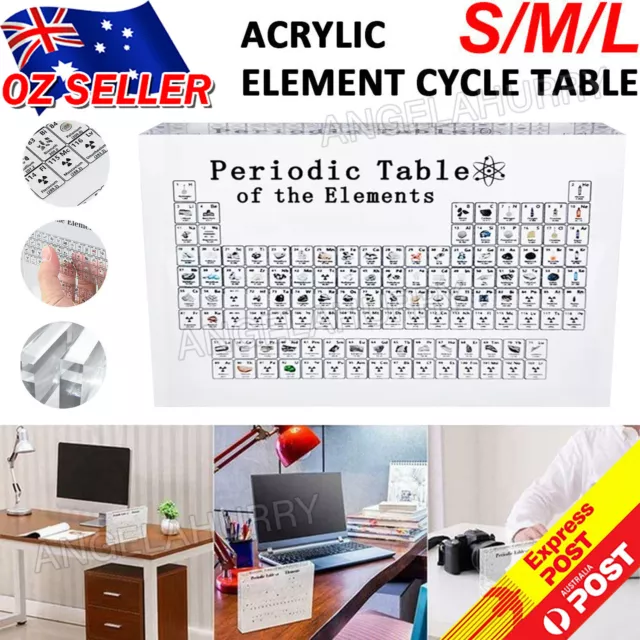Chemistry Periodic Table Display w/ Chemistry Elements Teacher Student Gift NEW