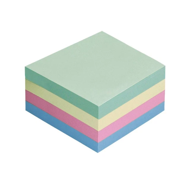 Biglietti adesivi Cubo - assortito tenue - 75 x 75mm - 70gr - 400 fogli - Starli