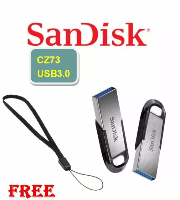 Lote de Pen Drive Flash SanDisk 256 GB 128 GB 64 GB 32 GB 16 GB FLAIR USB3.0 Memory Stick