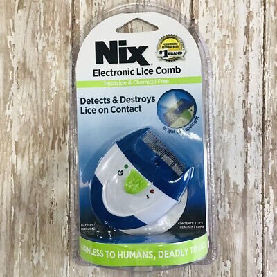 Nix Electronic Lice Comb Instantly Kills Lice & Eggs Pesticide & Chemical Free