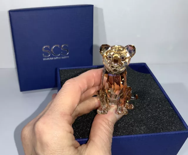 Swarovski SCS Lion Cub Crystal Figurine Member’s Exclusive 2016 MIB #5135896