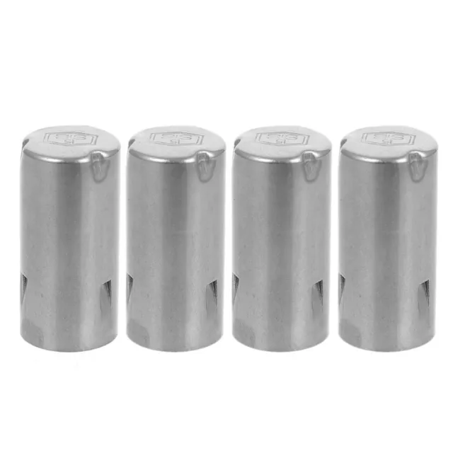 Stainless Steel Test Tube Caps: 4pcs Cover for Lab 15mm