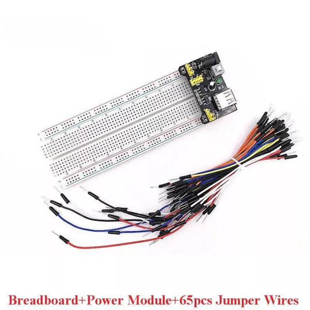 MB102 Breadboard 400 830 Point Solderless PCB Bread Board Test Develop DIY