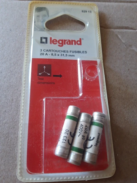 Lot De 6 Cartouches Fusibles Legrand - 10A, 16A, 20A, 32A - Avec Témoin