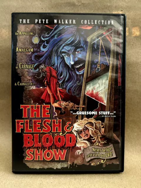 THE FLESH & BLOOD SHOW rare US Shriek Show DVD 70s Pete Walker cult horror gore